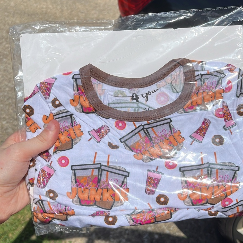 Dunkin junkie bamboo pjs